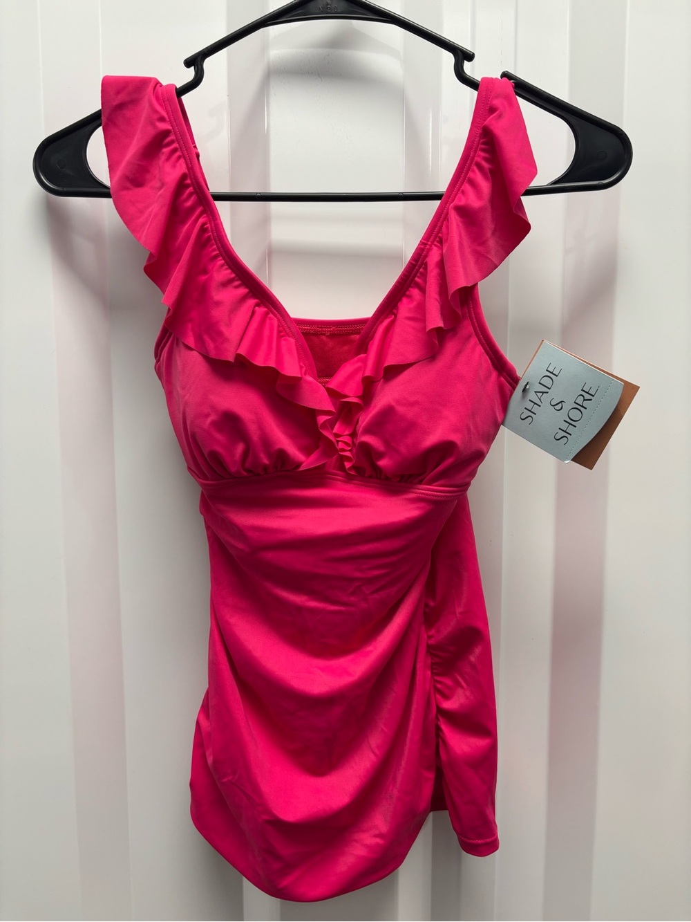 Target Pink Ruffle Swim Tankini Top